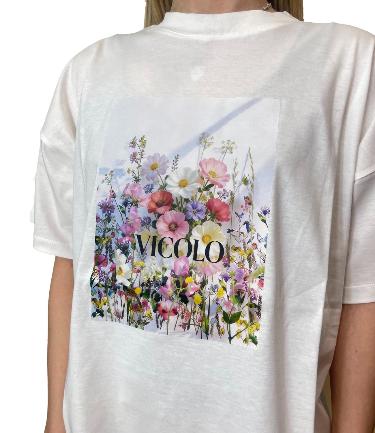 Vicolo T-shirt Bianco Donna
