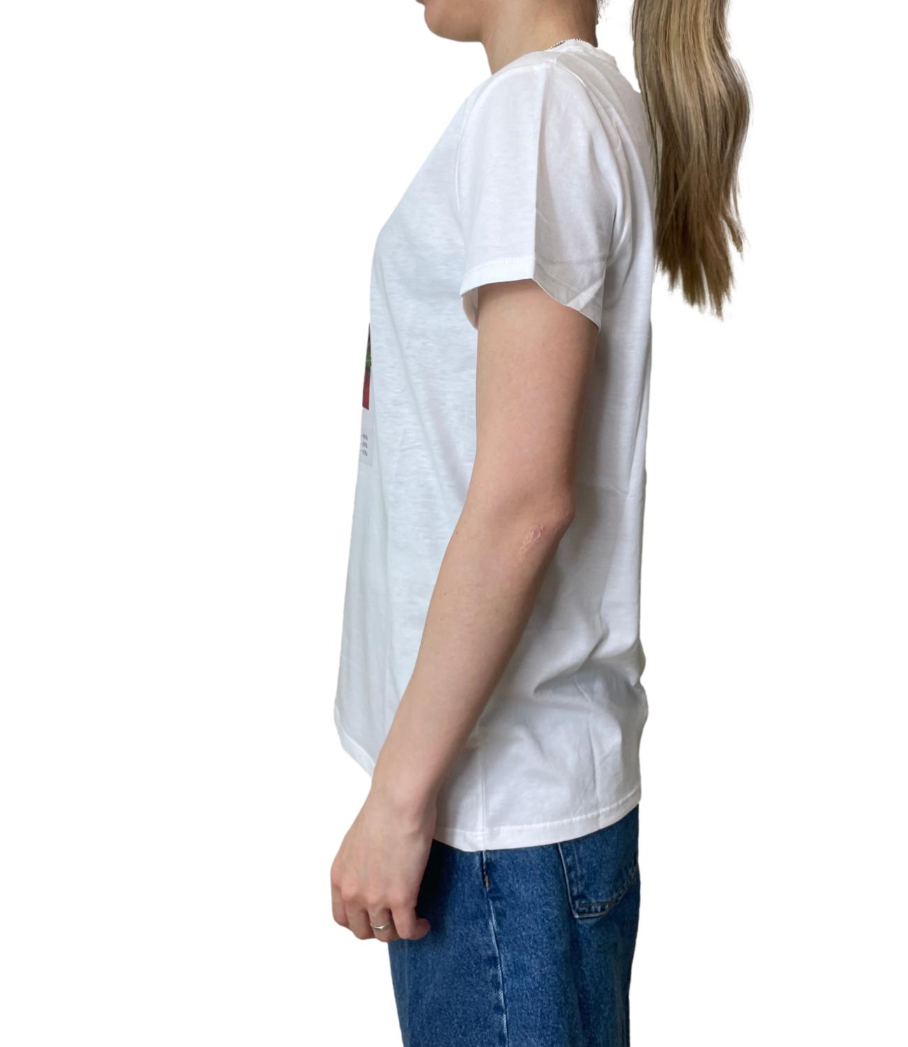 Vicolo T-shirt Strawberry Passion Bianco Donna