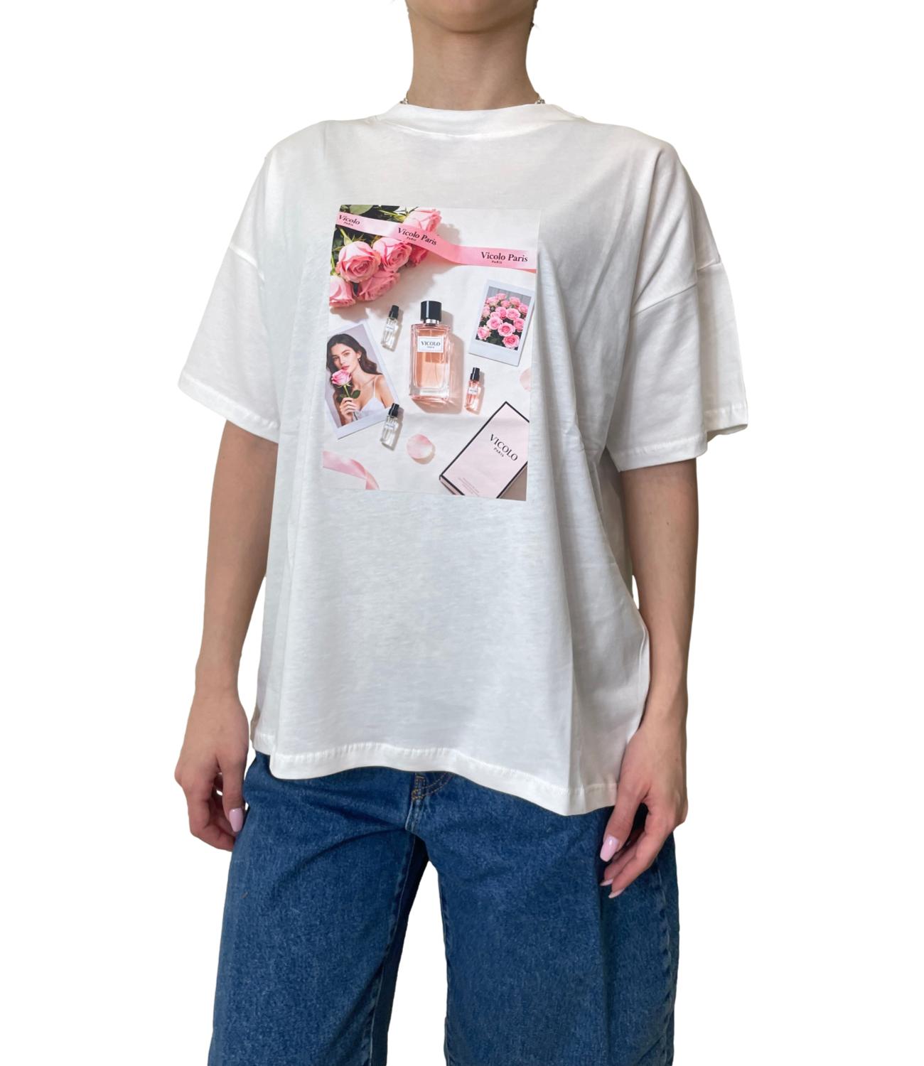 Vicolo T-shirt Bianco Donna