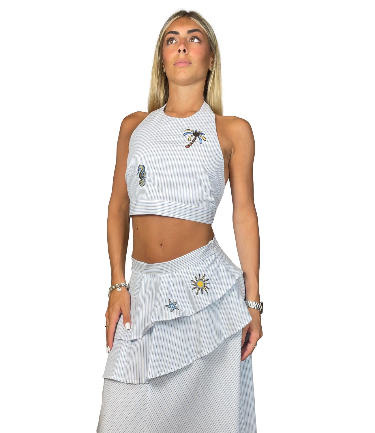 Vicolo Top Celeste da Donna