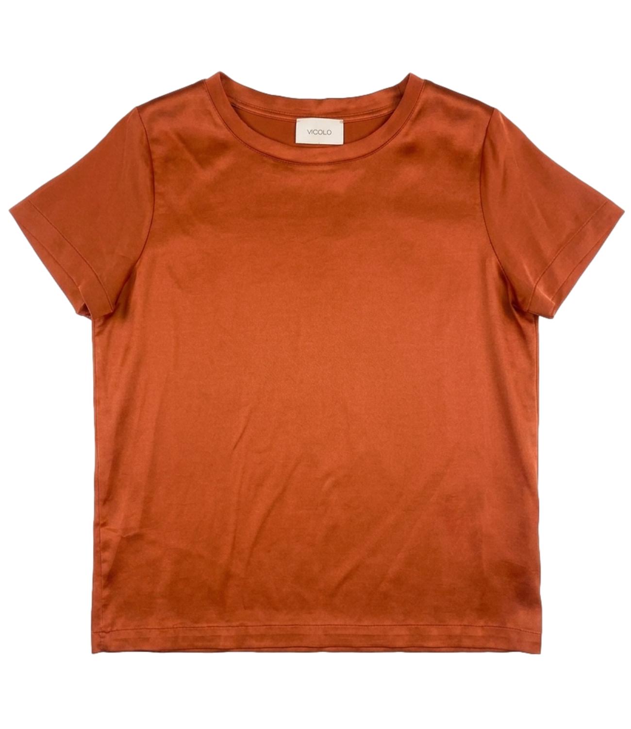 Vicolo T-shirt Satin Arancio Donna
