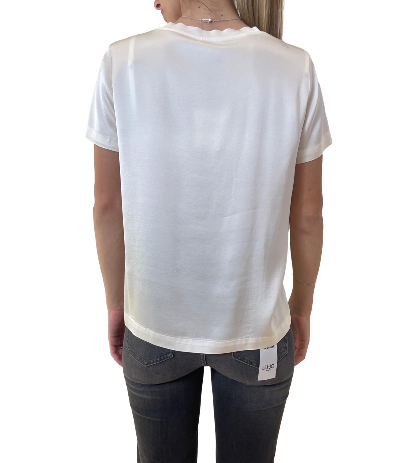 Vicolo T-shirt Satin Burro Donna