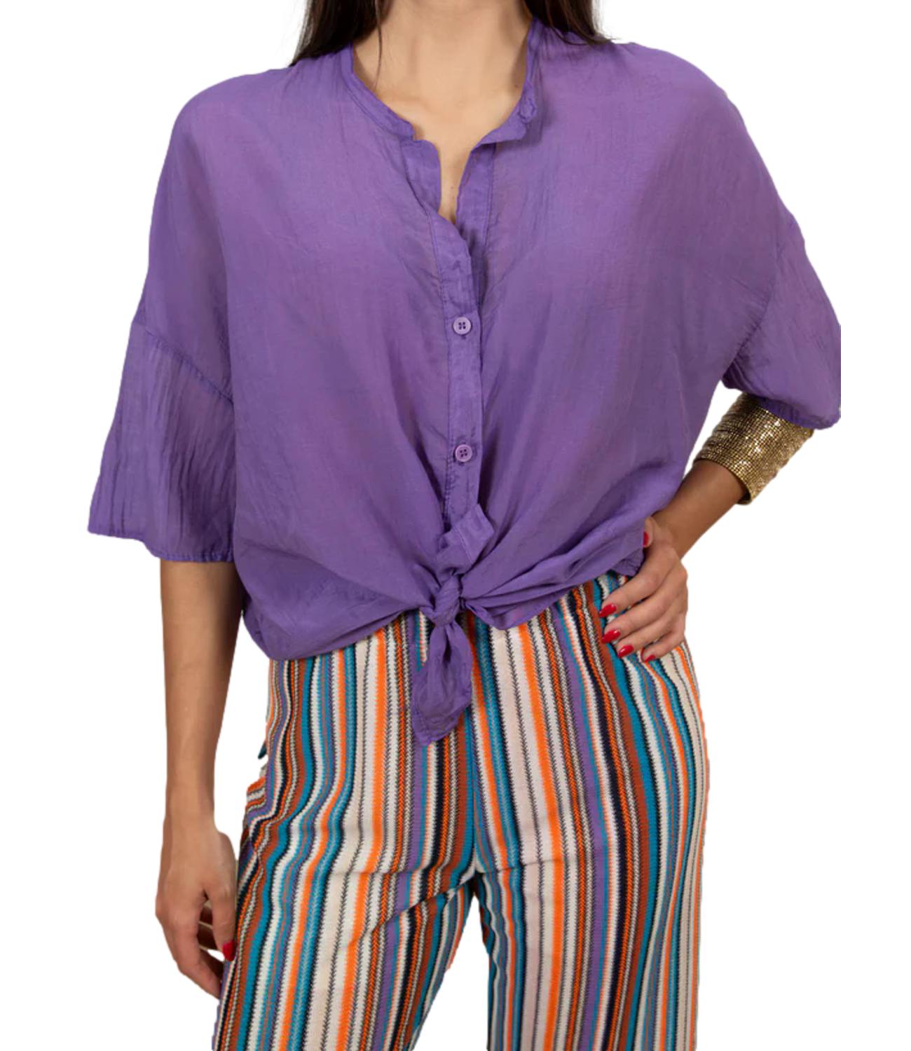 Vicolo Camicia Viola da Donna