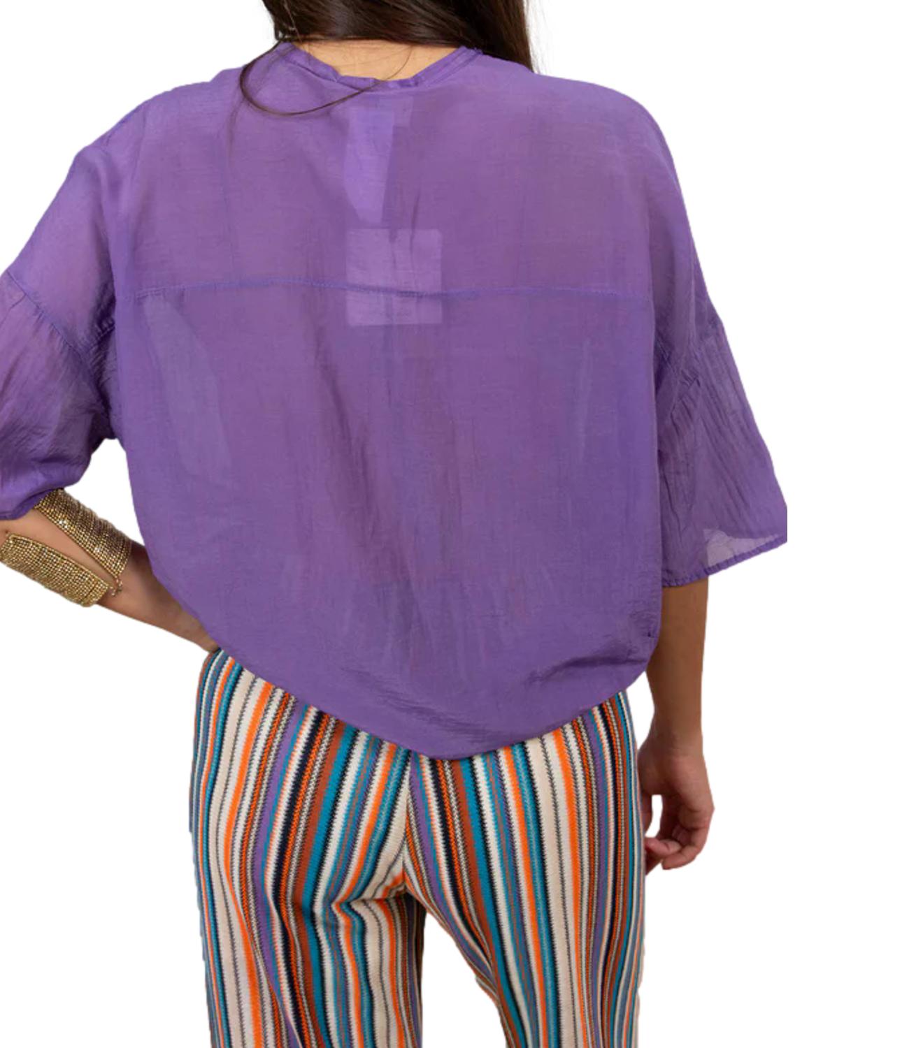 Vicolo Camicia Viola da Donna