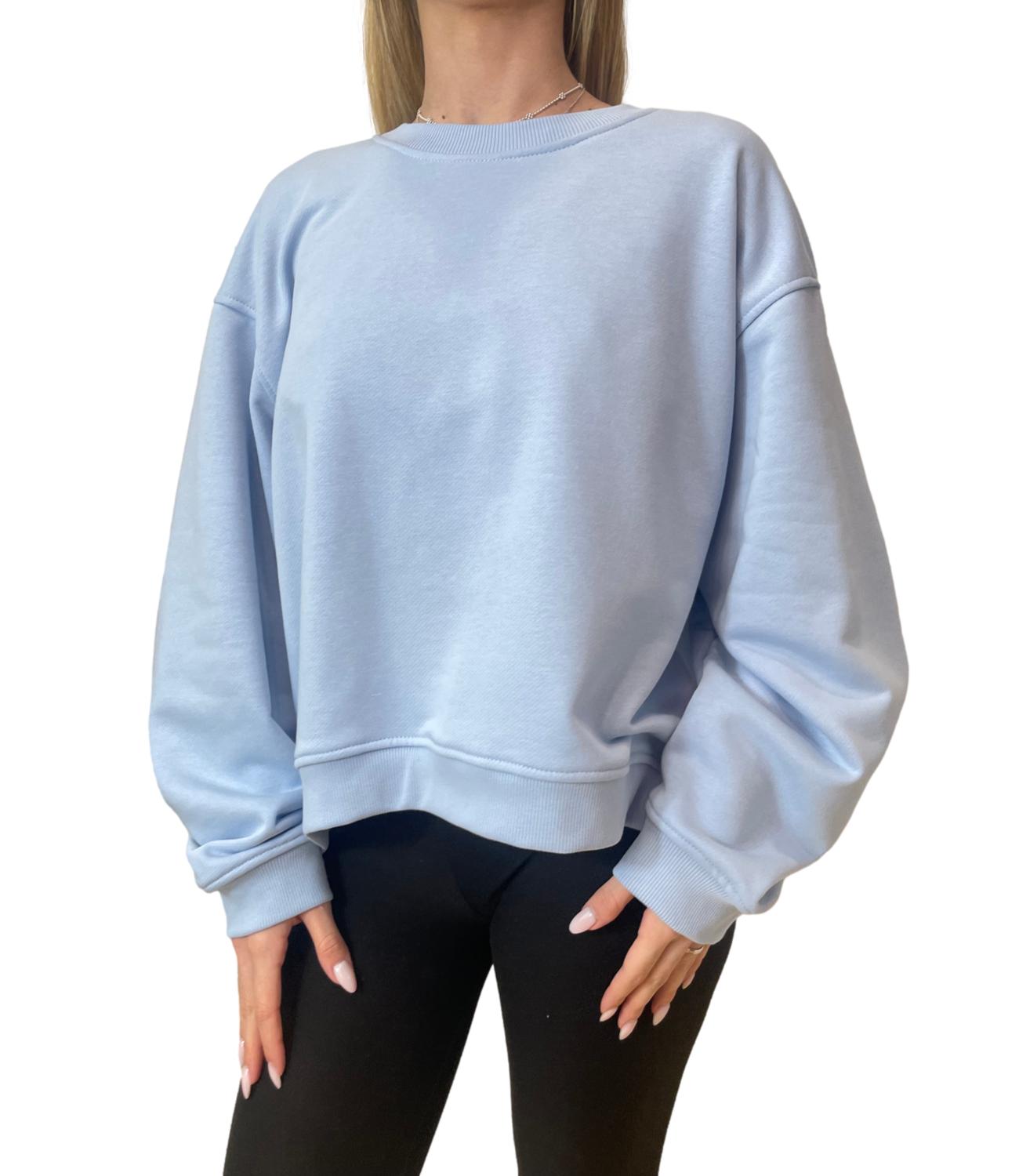 Vicolo Felpa Celeste da Donna