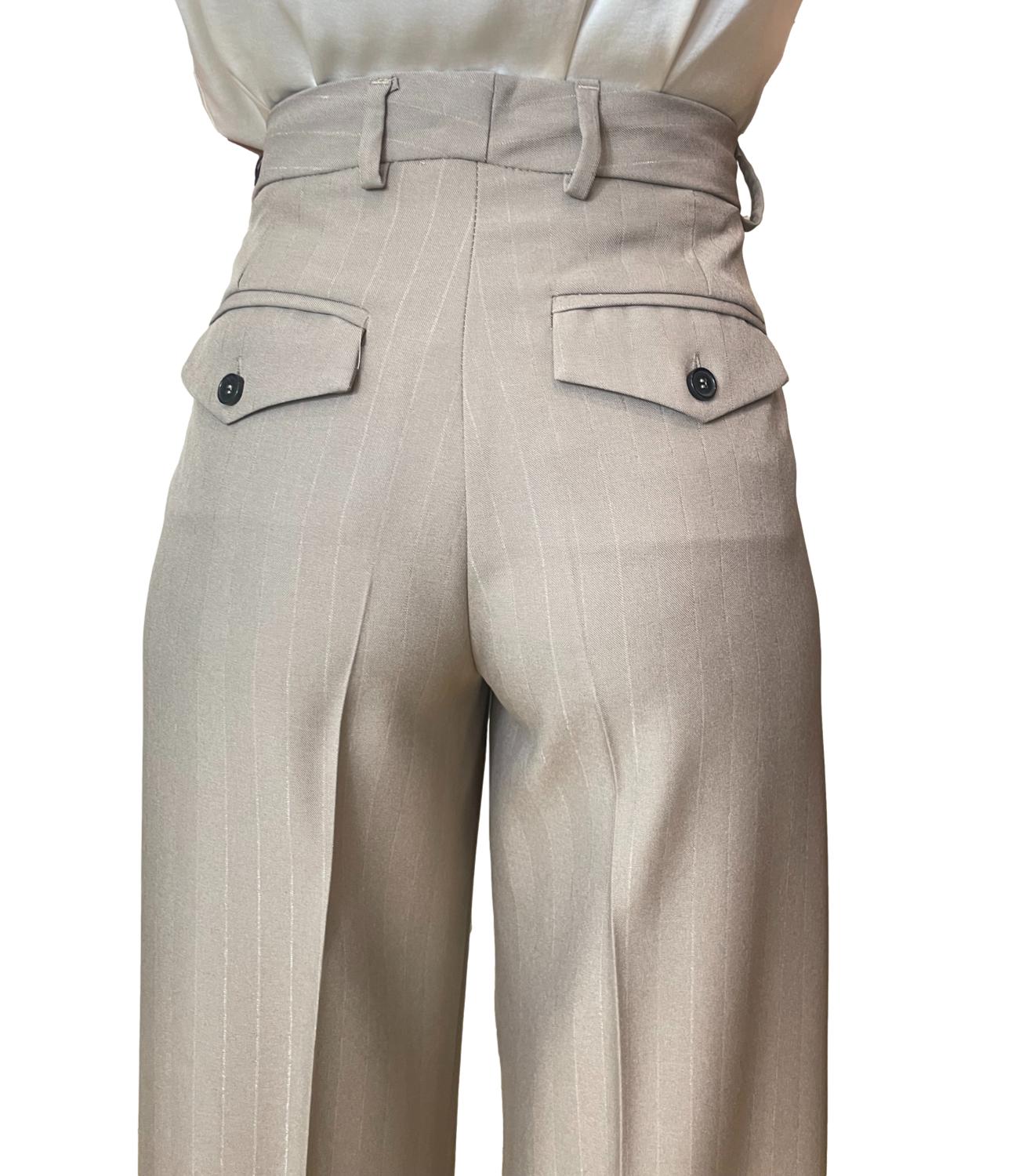 Vicolo Pantalone Tortora da Donna