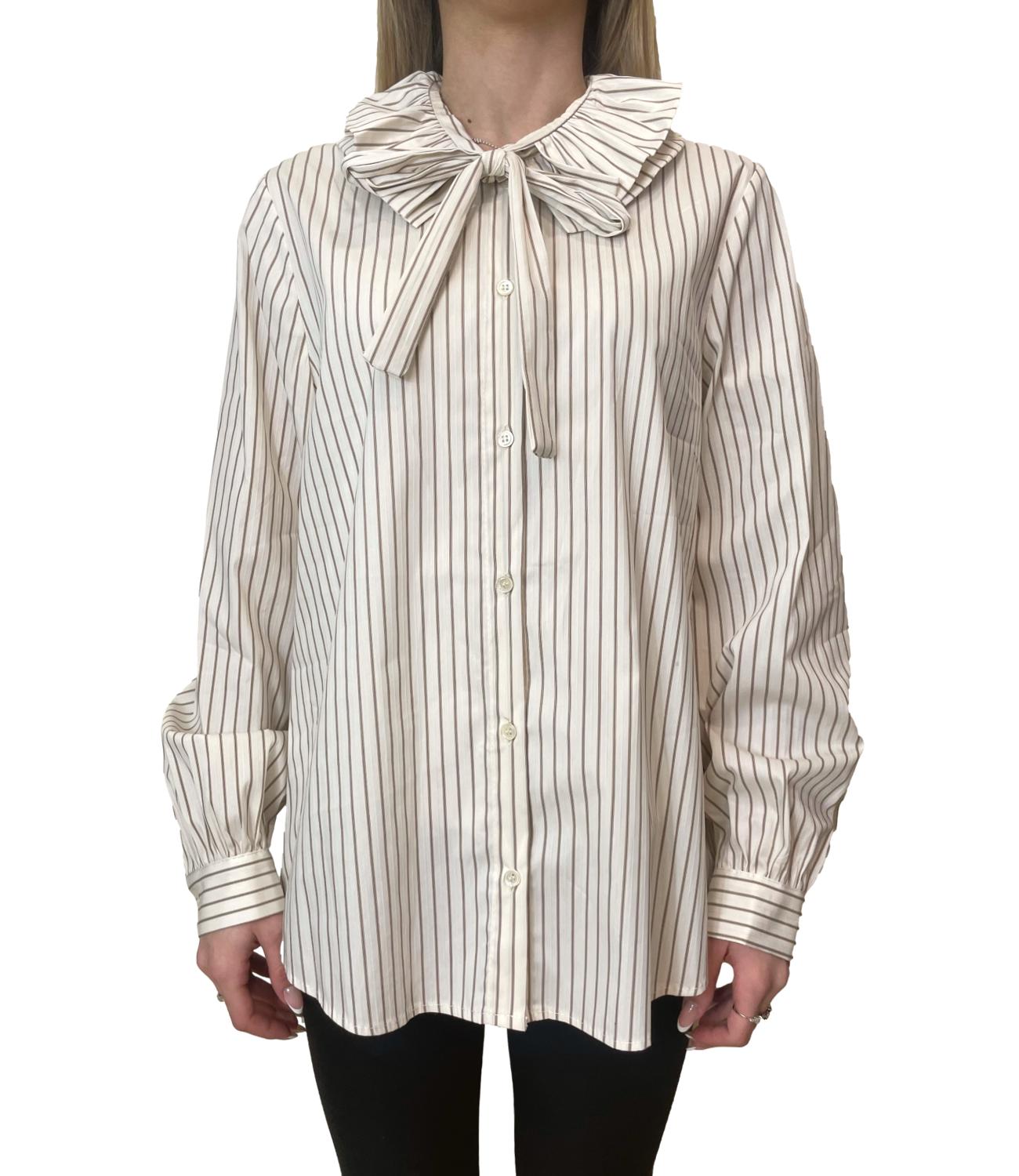 Vicolo Camicia Vaniglia/Tabacco Donna
