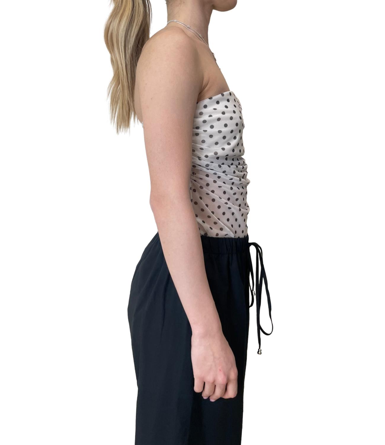 Vicolo Top Body Pois Burro Donna