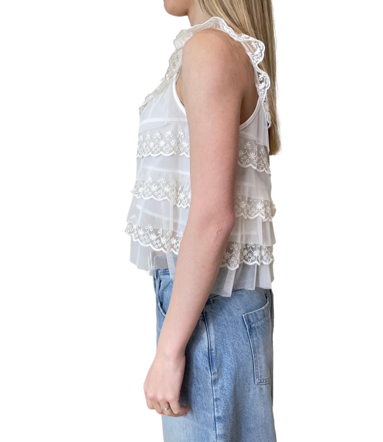 Vicolo Top Bianco Donna