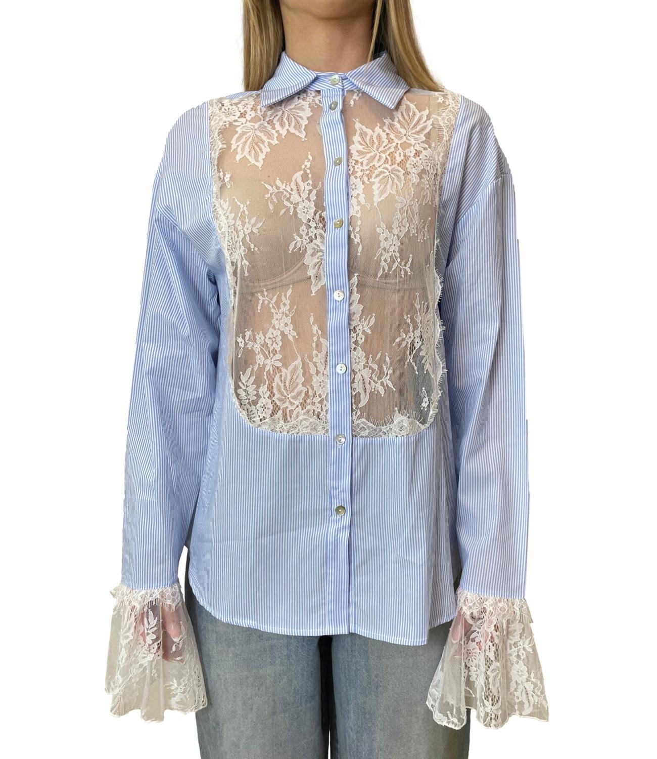 Vicolo Camicia Celeste Donna