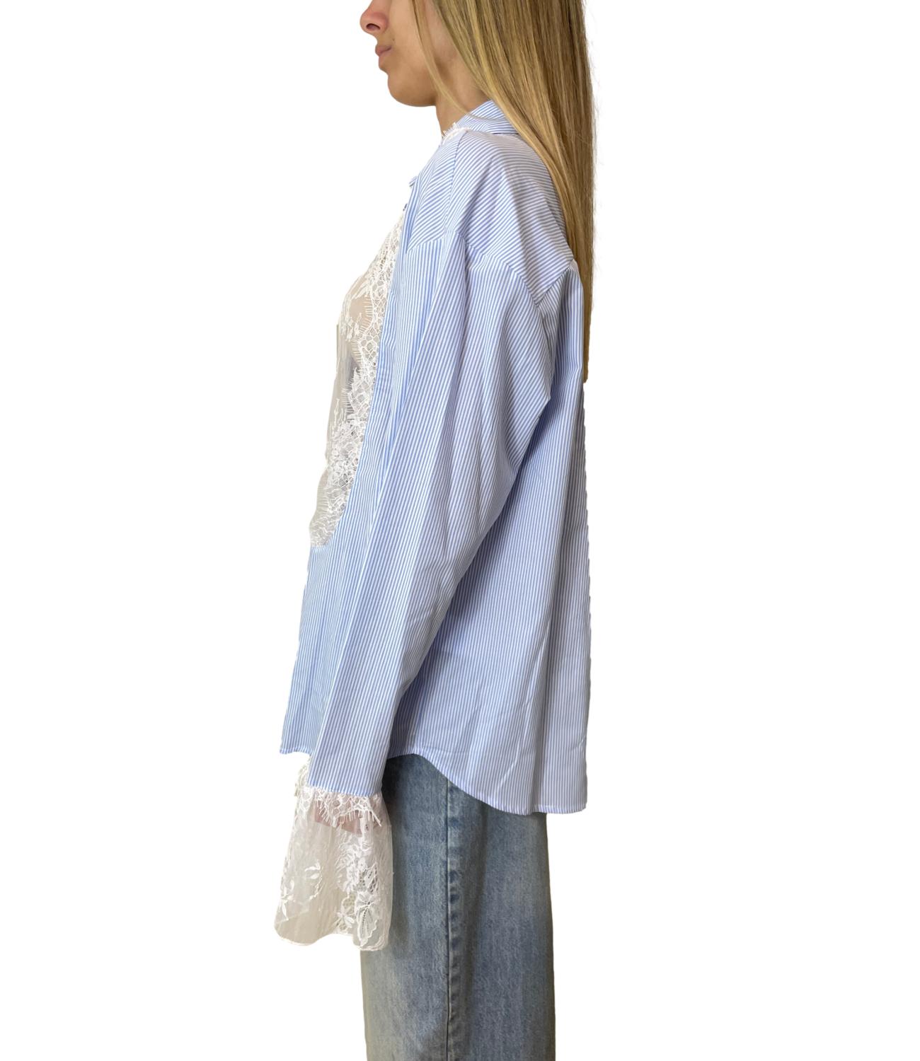 Vicolo Camicia Celeste Donna