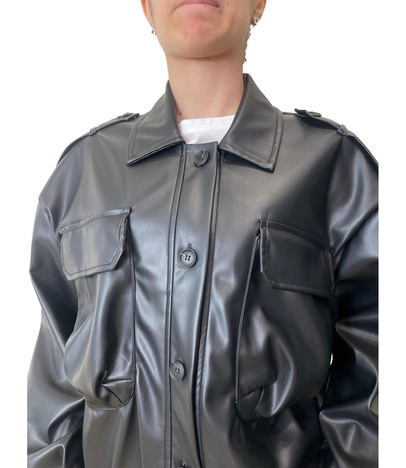 Vicolo Giacca Bomber Nero Donna