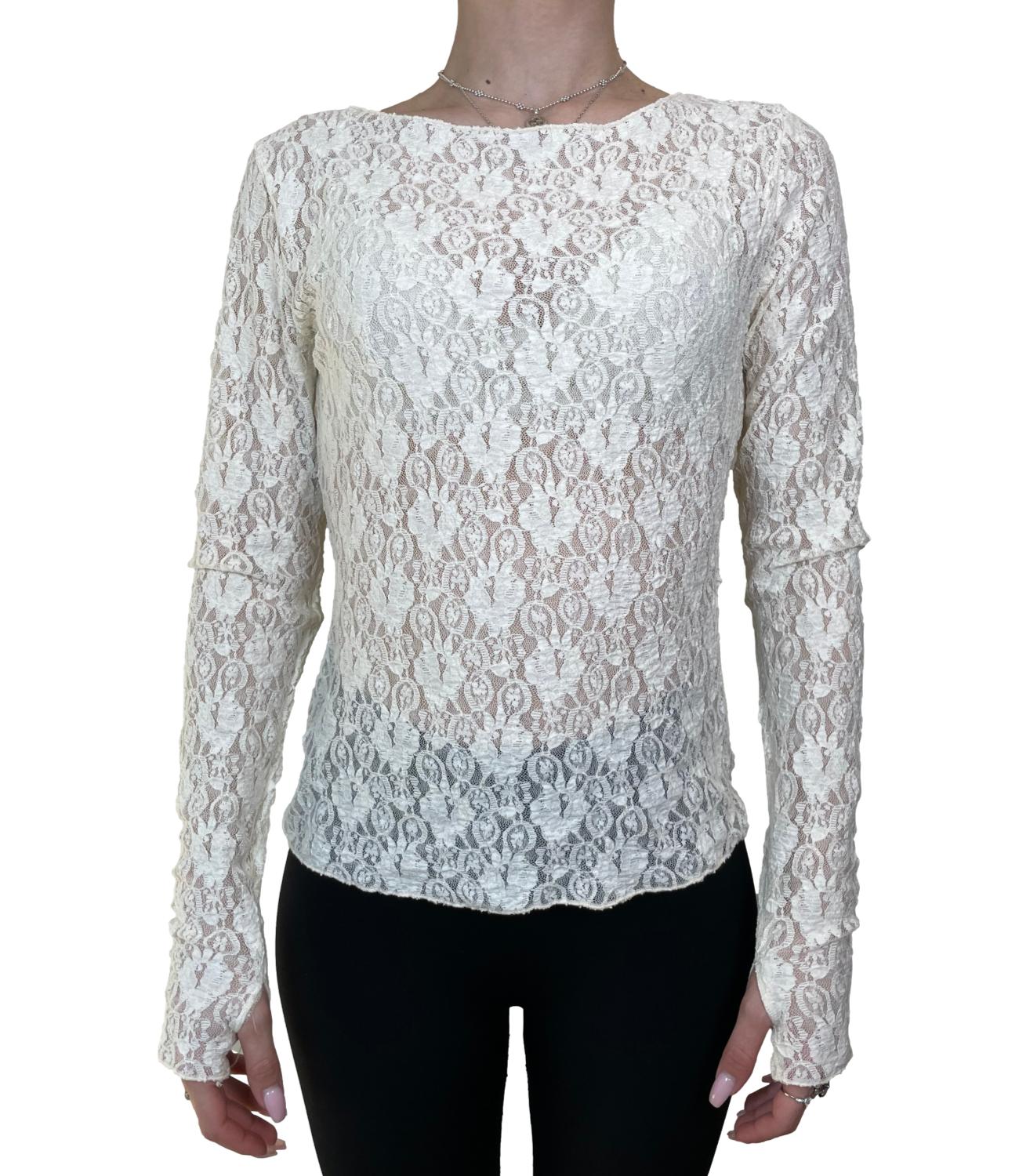 Vicolo Maglia Pizzo Burro Donna