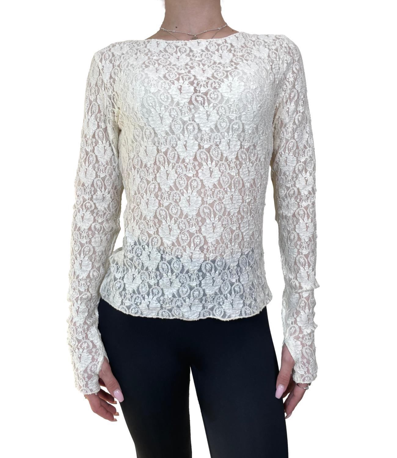 Vicolo Maglia Pizzo Burro Donna