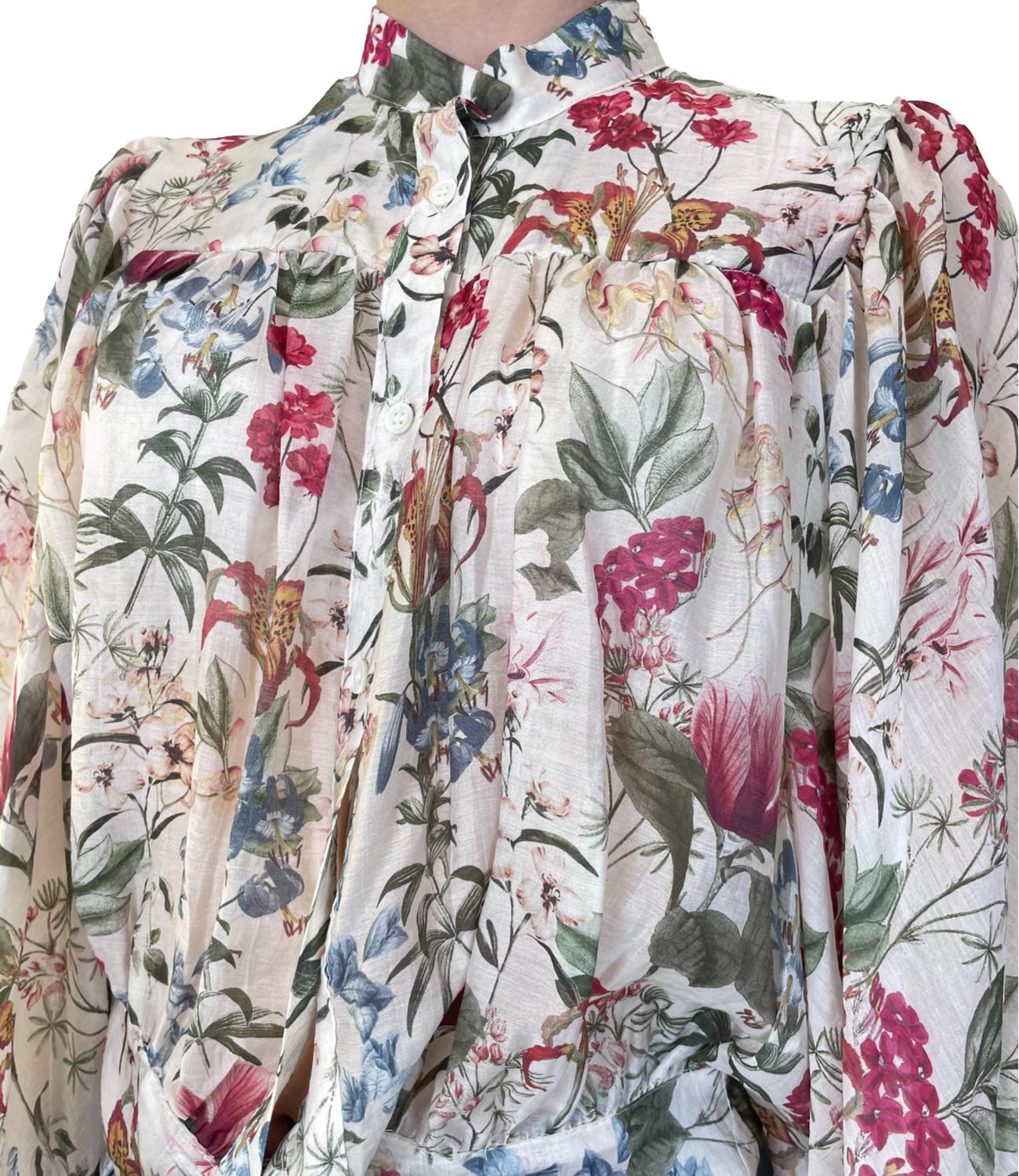 Vicolo Top Burro Floreale Donna