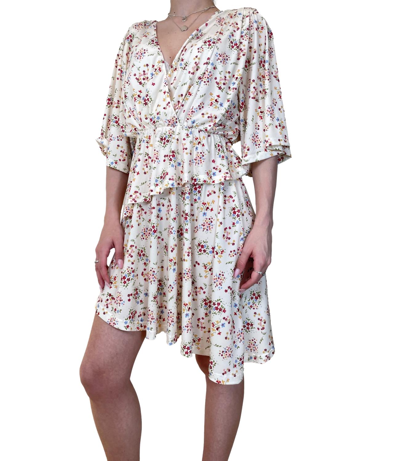 VICOLO abito floreale burro donna