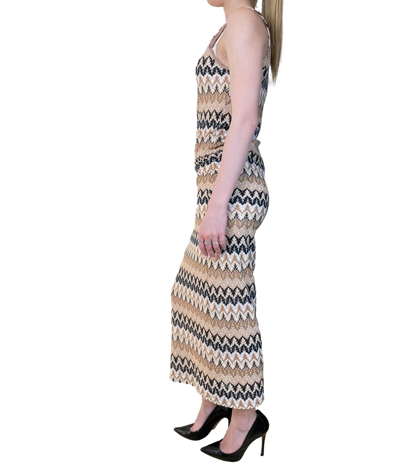 VICOLO abito fantasia beige donna