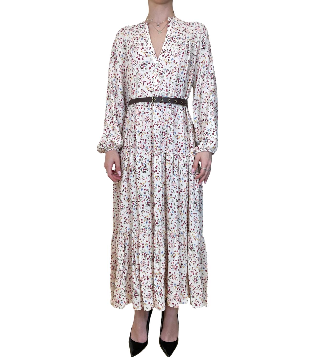 VICOLO abito floreale burro donna