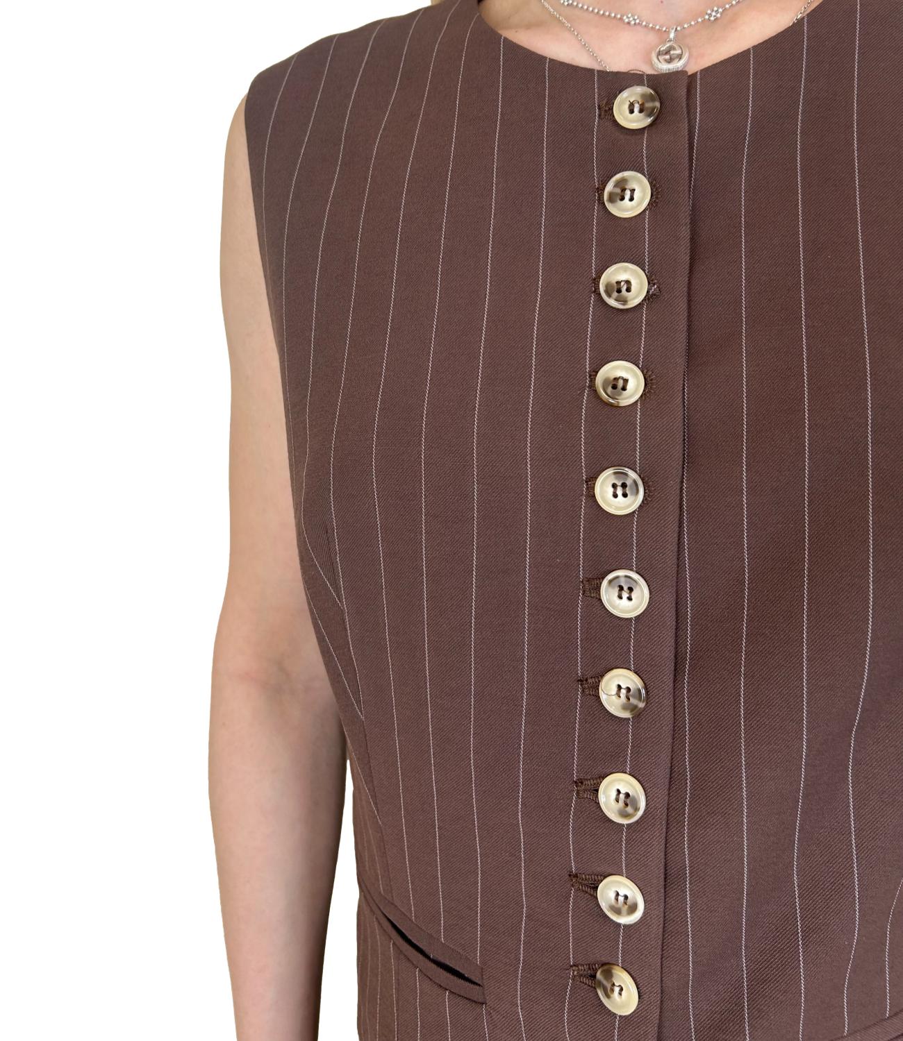 Vicolo Giacca Gilet Moro Gessato Donna