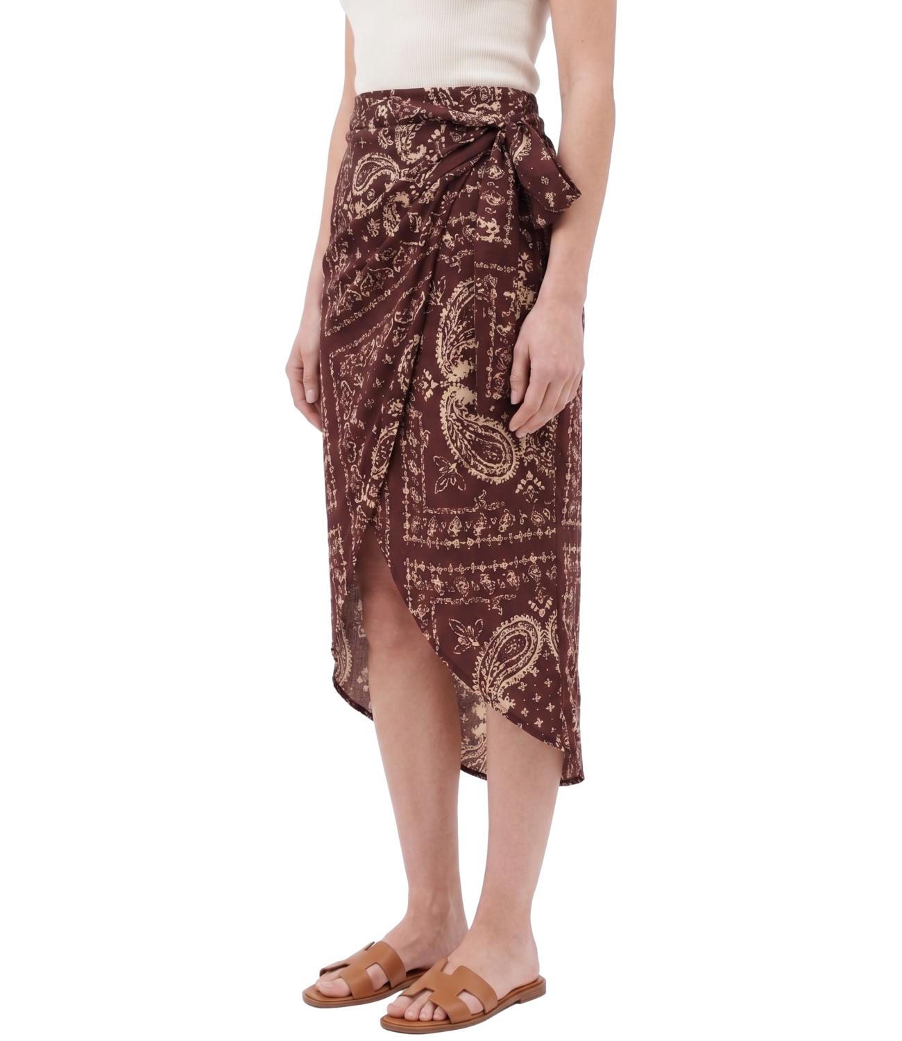 Vicolo Gonna Bandana Bordeaux Donna