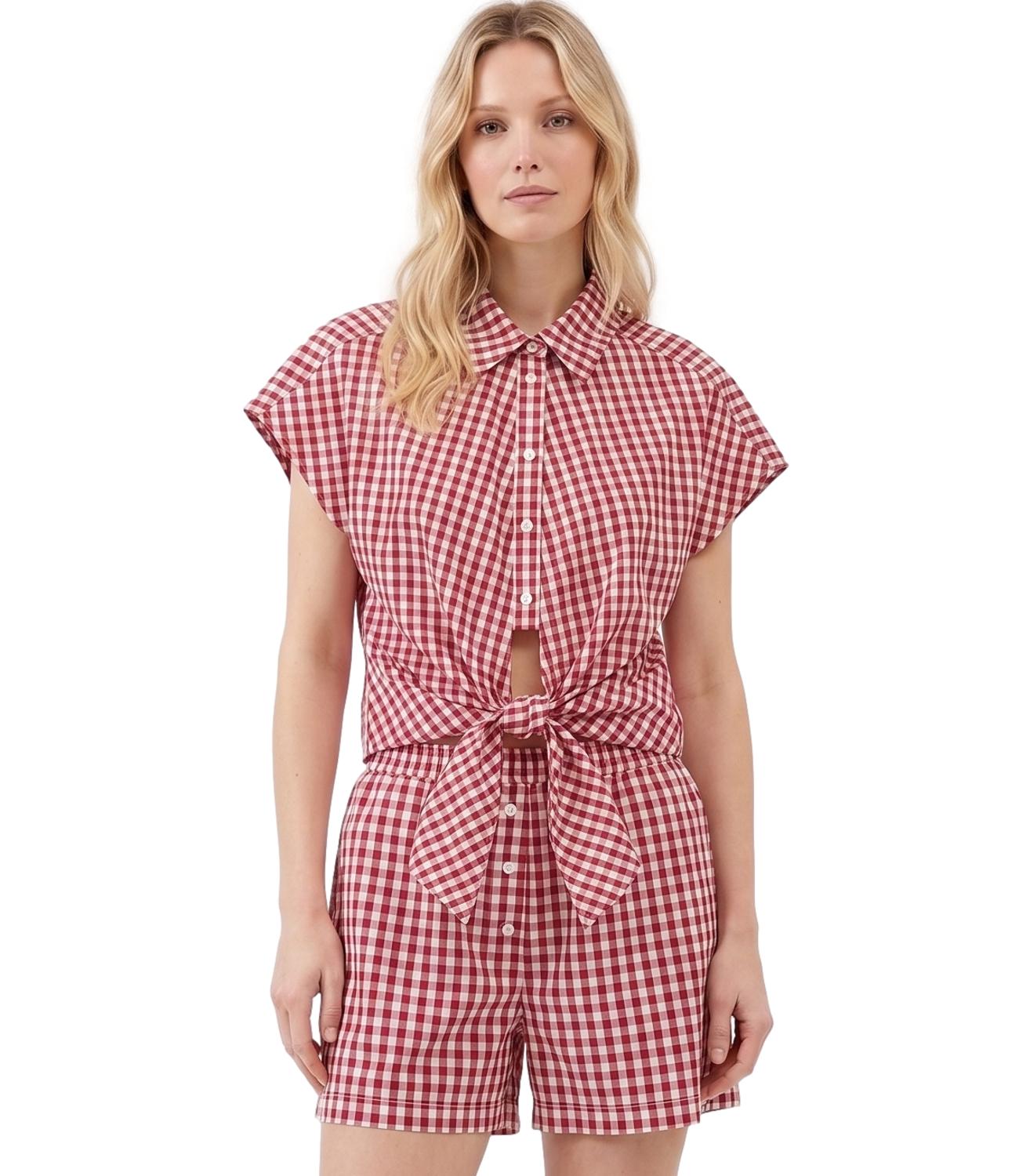 Vicolo Top Bianco/rosso da Donna