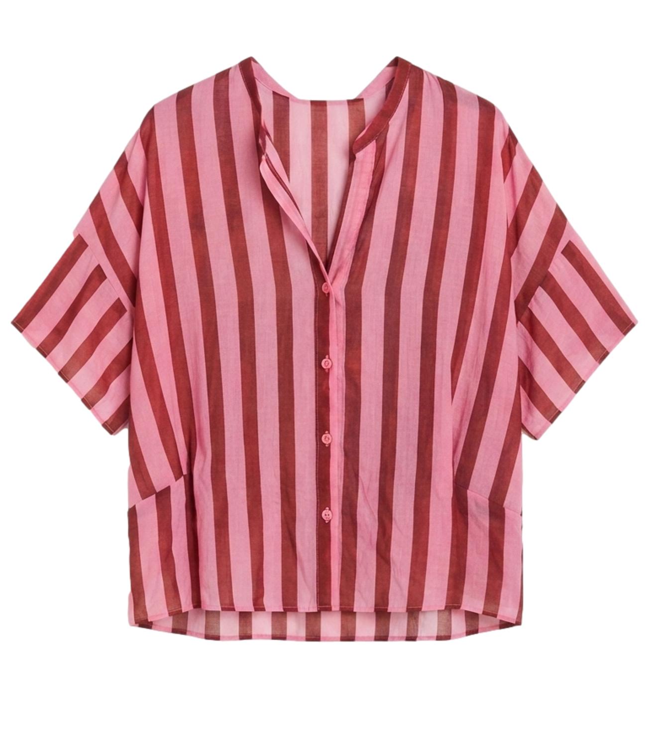 Vicolo Camicia Marrone/rosa da Donna