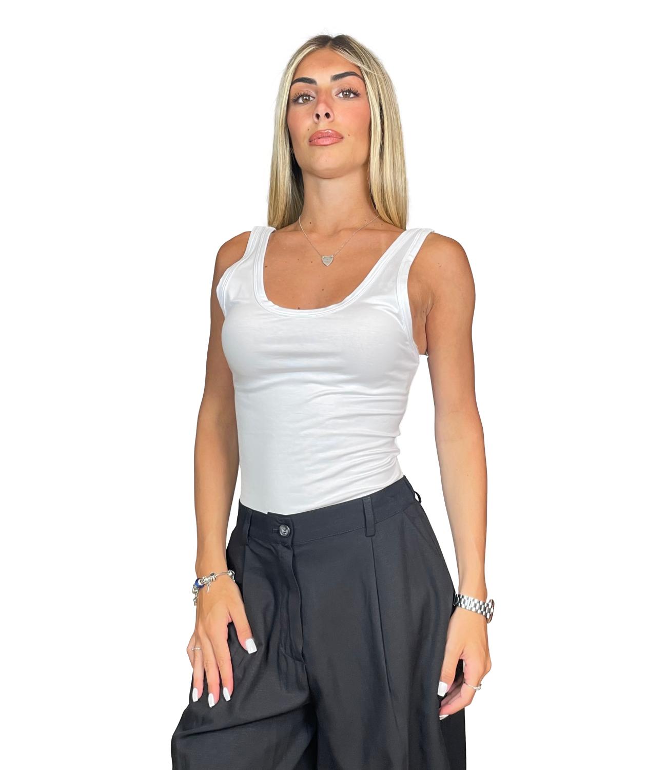 Vicolo Top Bianco da Donna