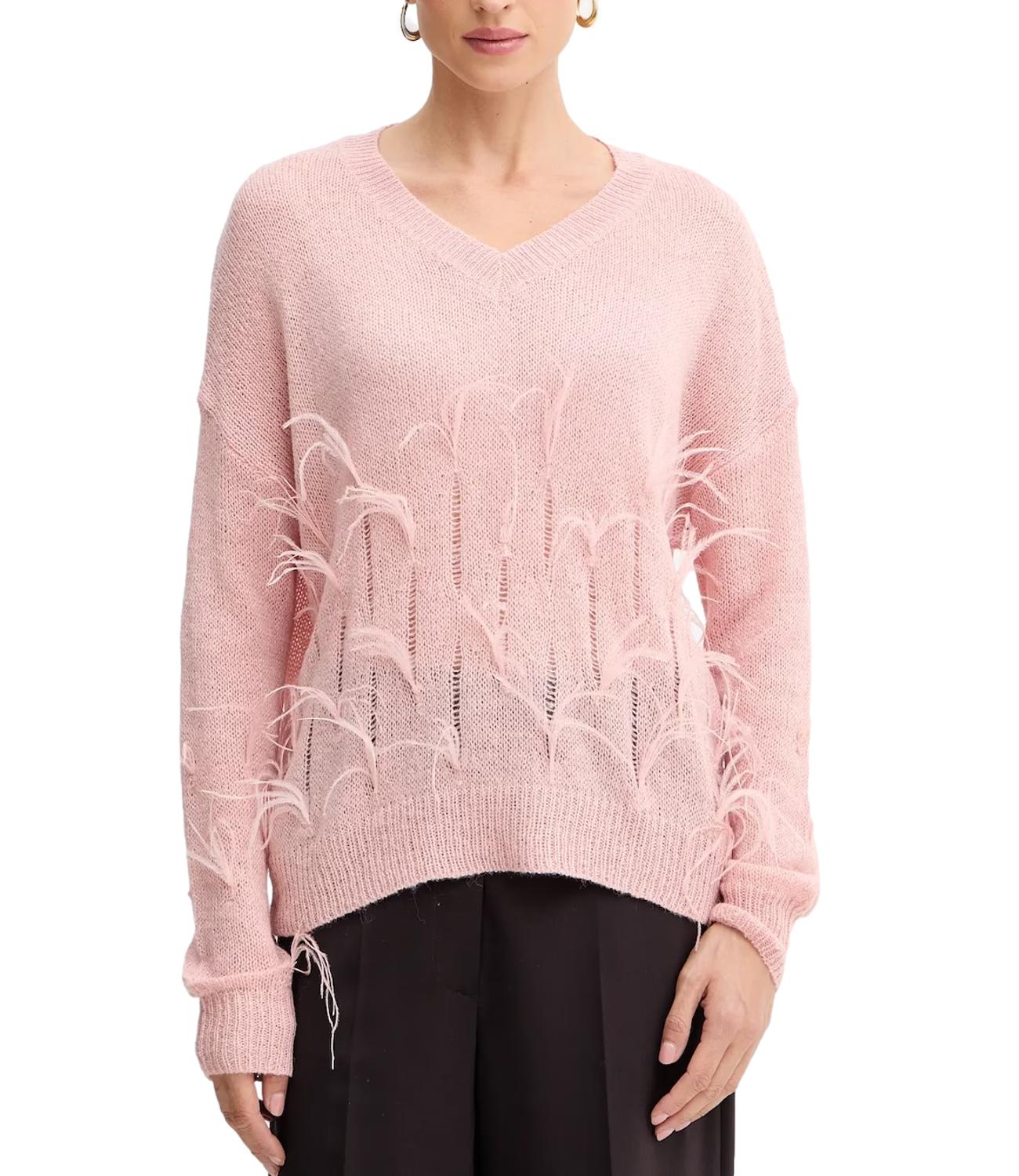 Fracomina Maglia C/Piume Rose Donna