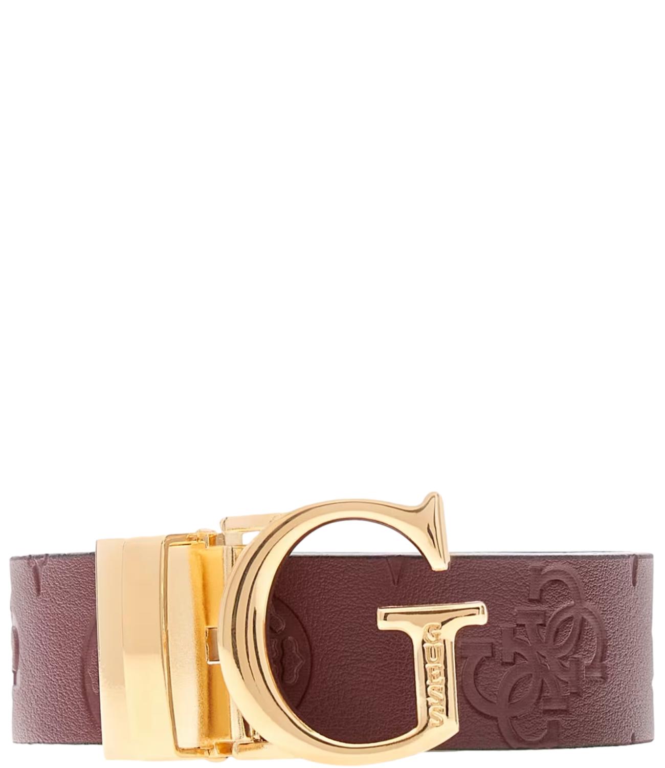 Guess Cintura 4g Logo Wine Multi Donna