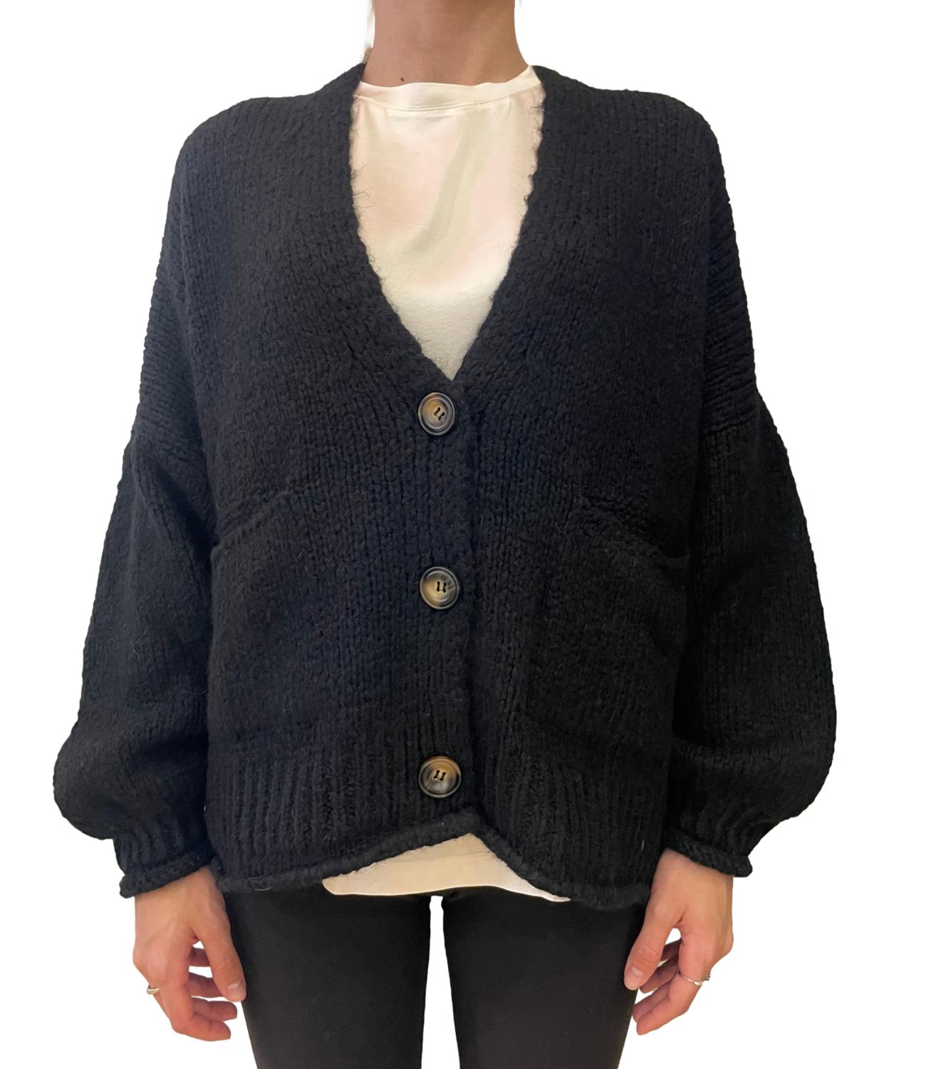 Motel Maglia Cut-out Nera Donna