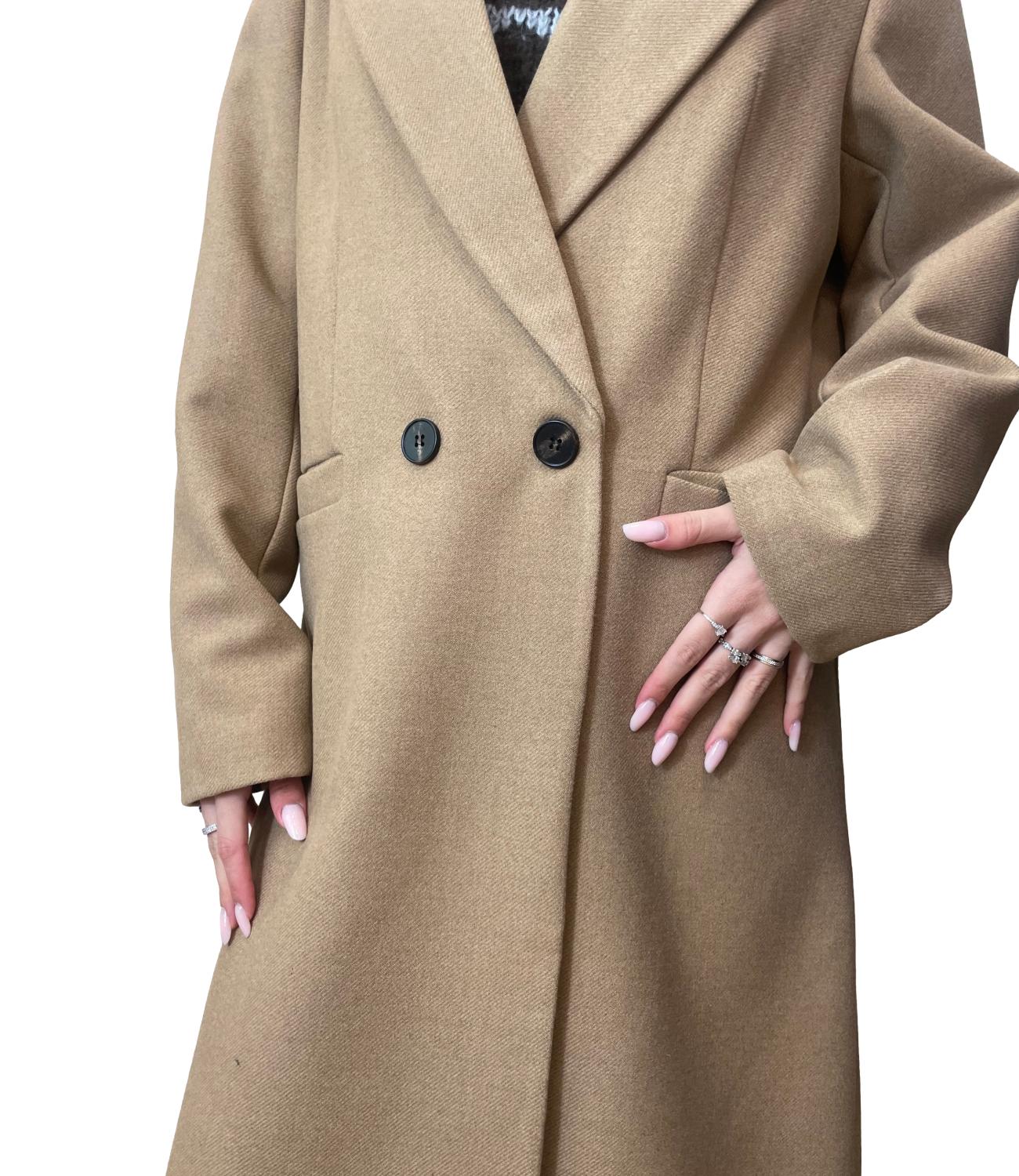 Have One Cappotto Cammello Donna