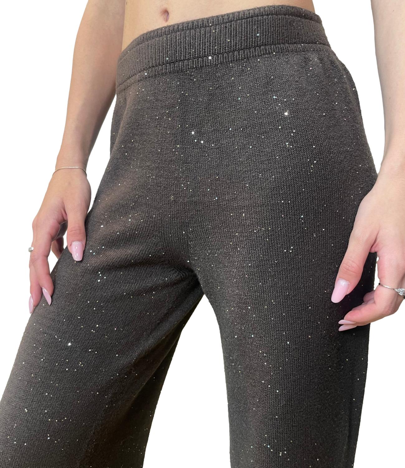 Have One Pantalone Glitter Moro Donna