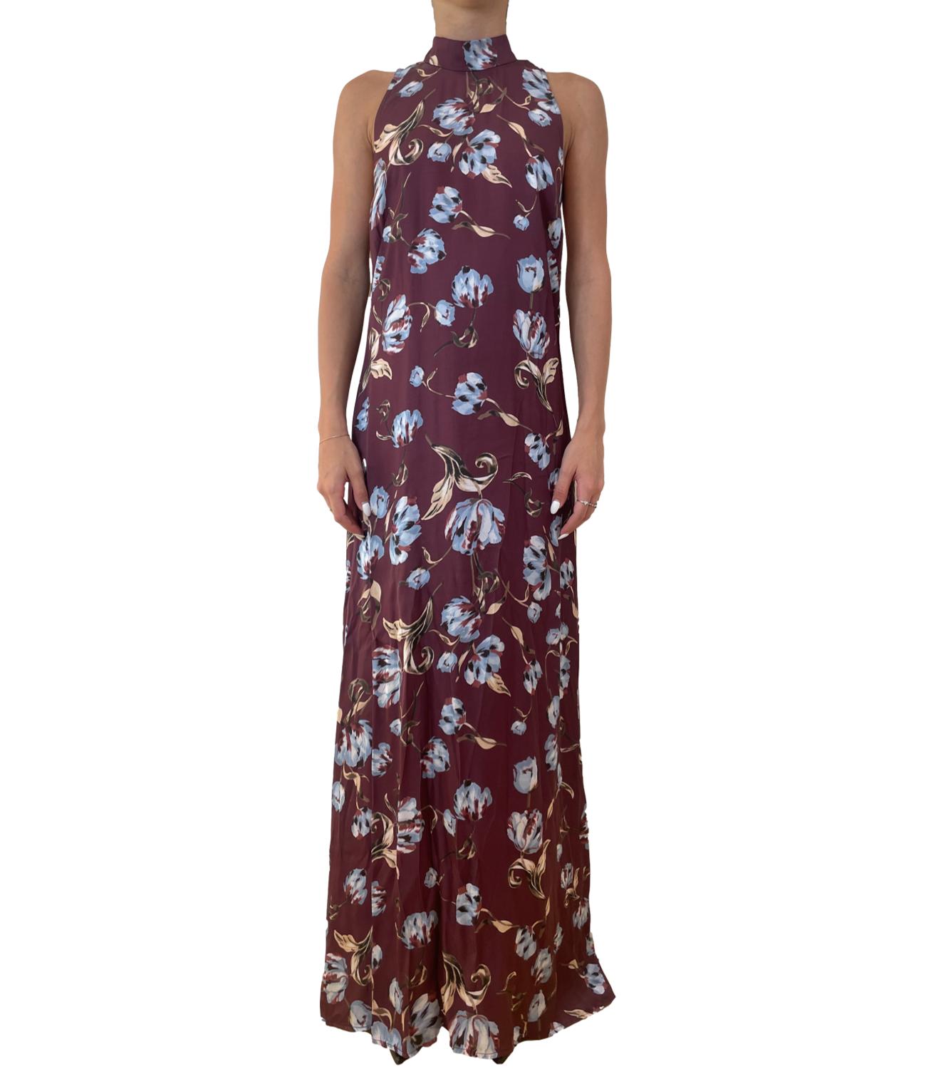 Imperial Abito Fantasia Bordeaux/Blu Donna