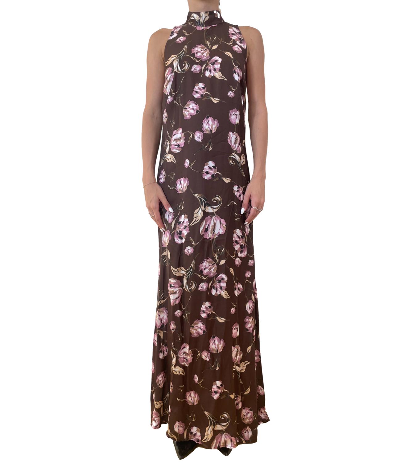 Imperial Abito Fantasia Cioccolato/Rosa Donna