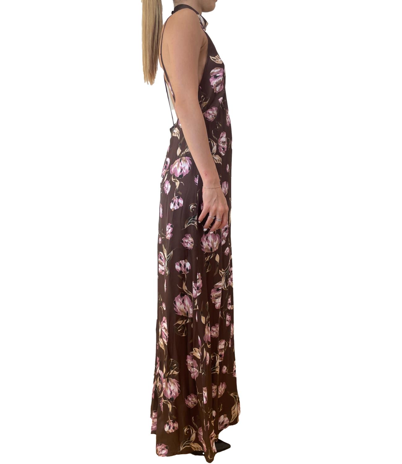 Imperial Abito Fantasia Cioccolato/Rosa Donna