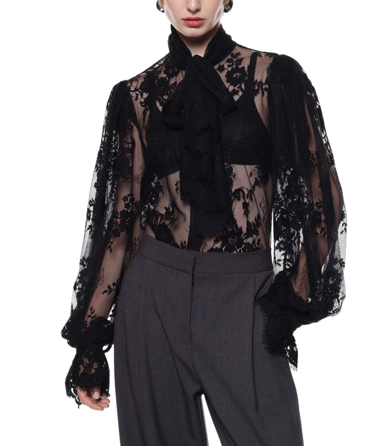 Imperial Camicia Pizzo Nero Donna