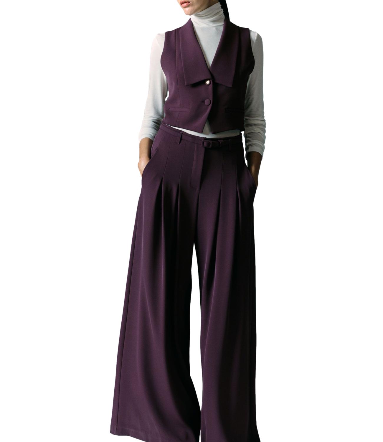 Imperial Pantaloni Palazzo Prugna Donna