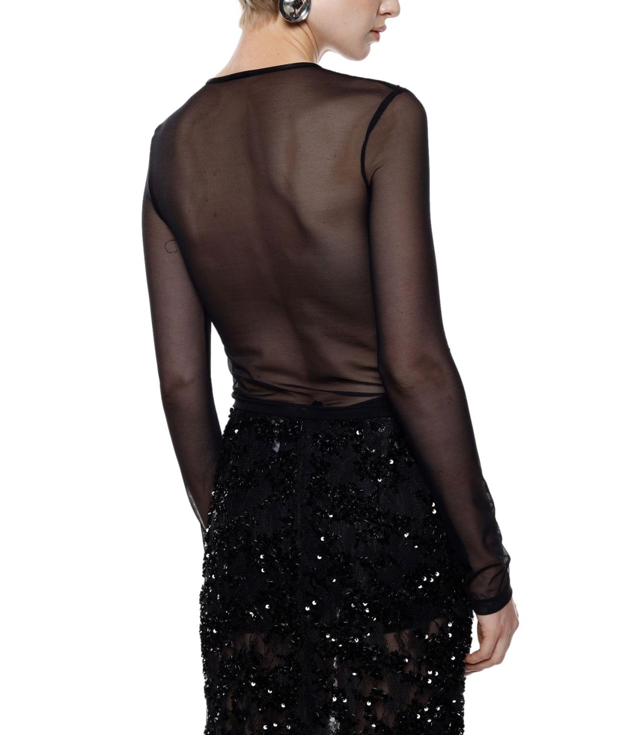 Imperial T-shirt Paillettes Nero Donna