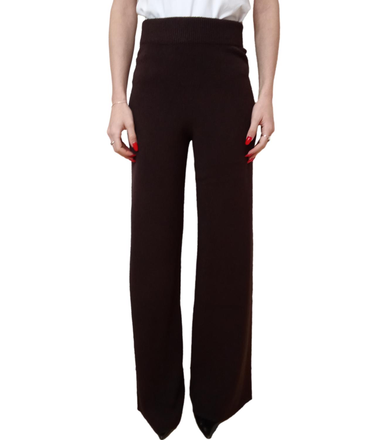 Kontatto Pantalone Morbido Mogano Donna