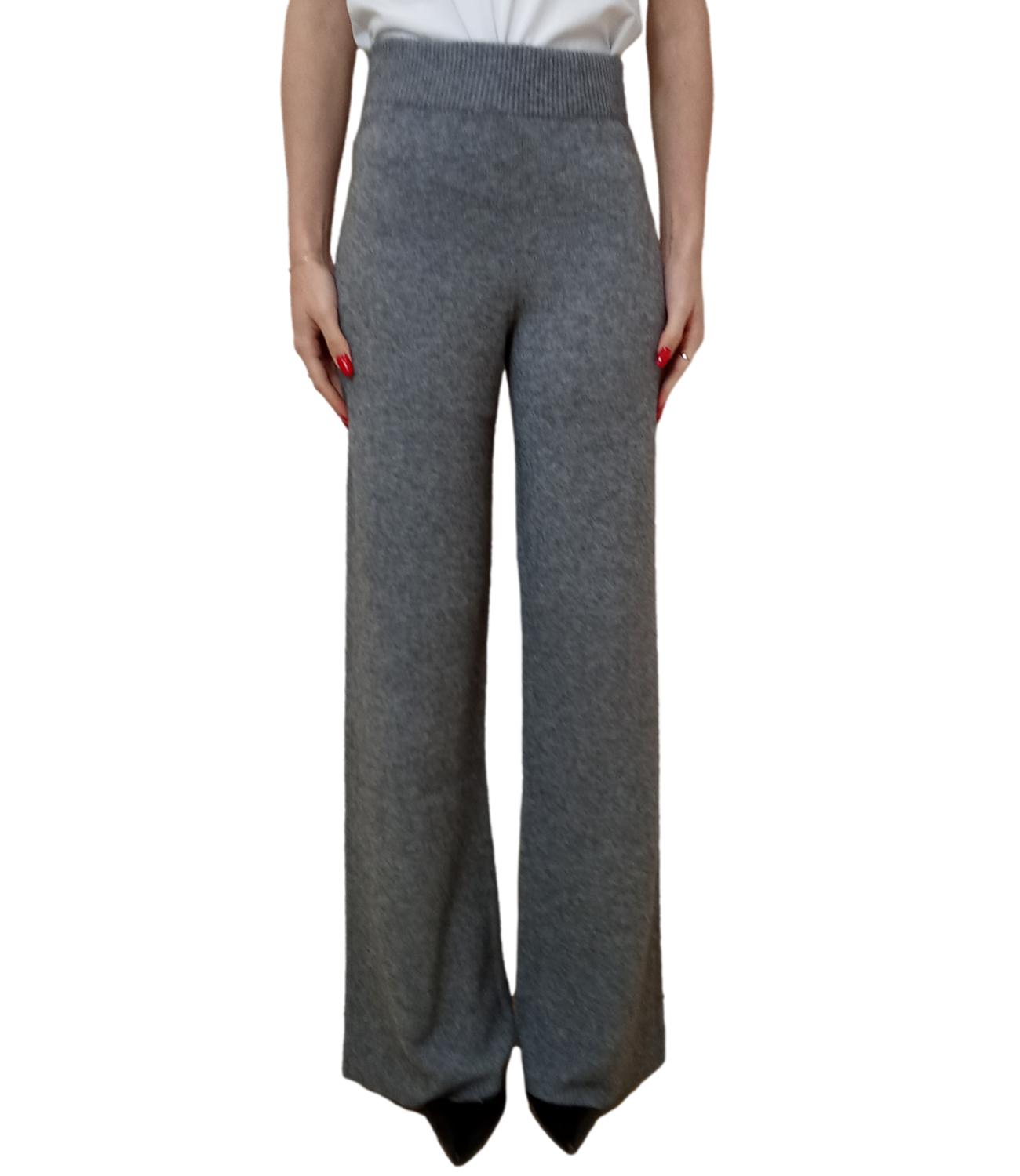 Kontatto Pantalone Morbido Grigio Medio Donna