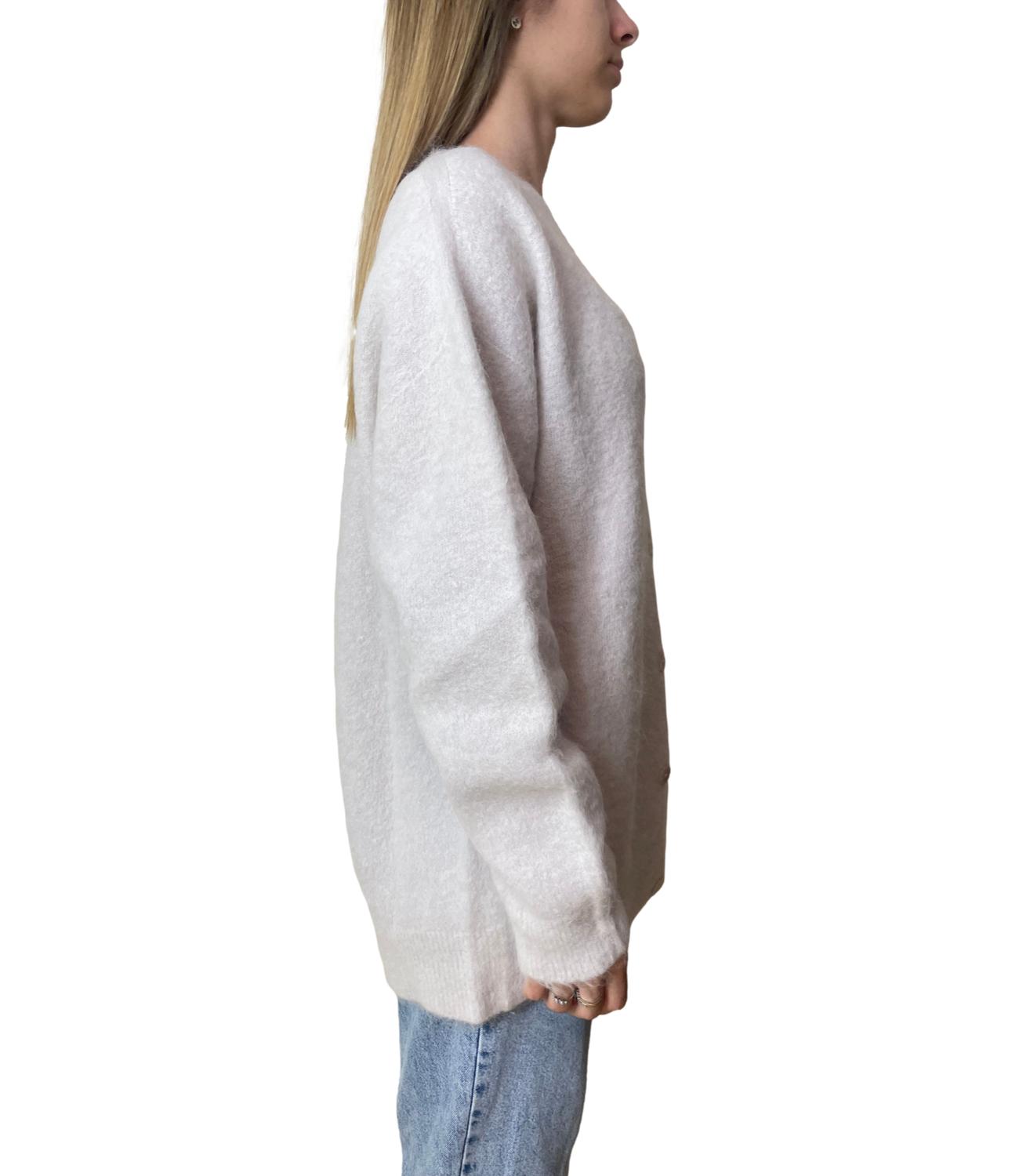 Kontatto Cardigan Lungo Avorio Donna