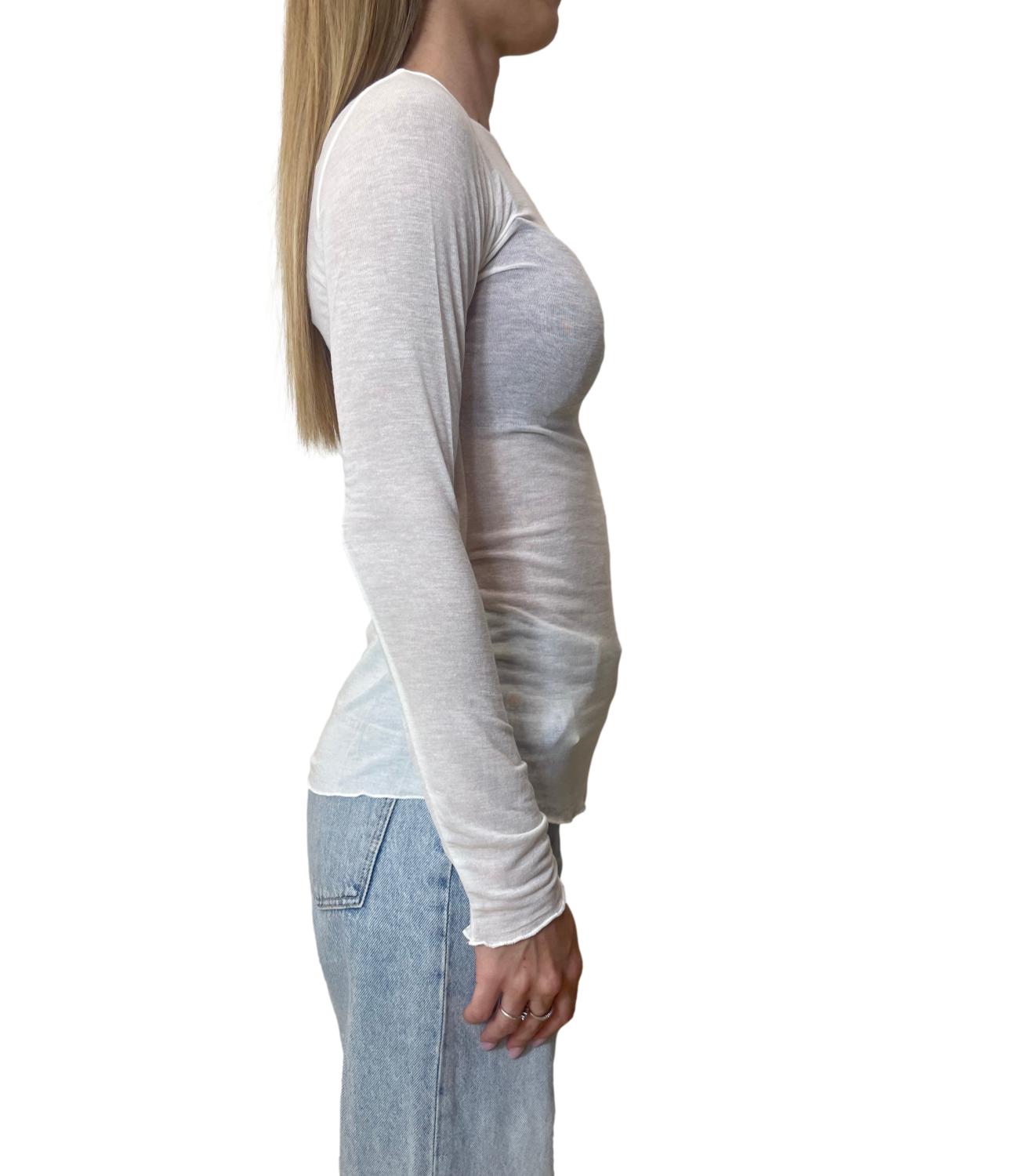 Motel Maglia Girocollo Panna Donna