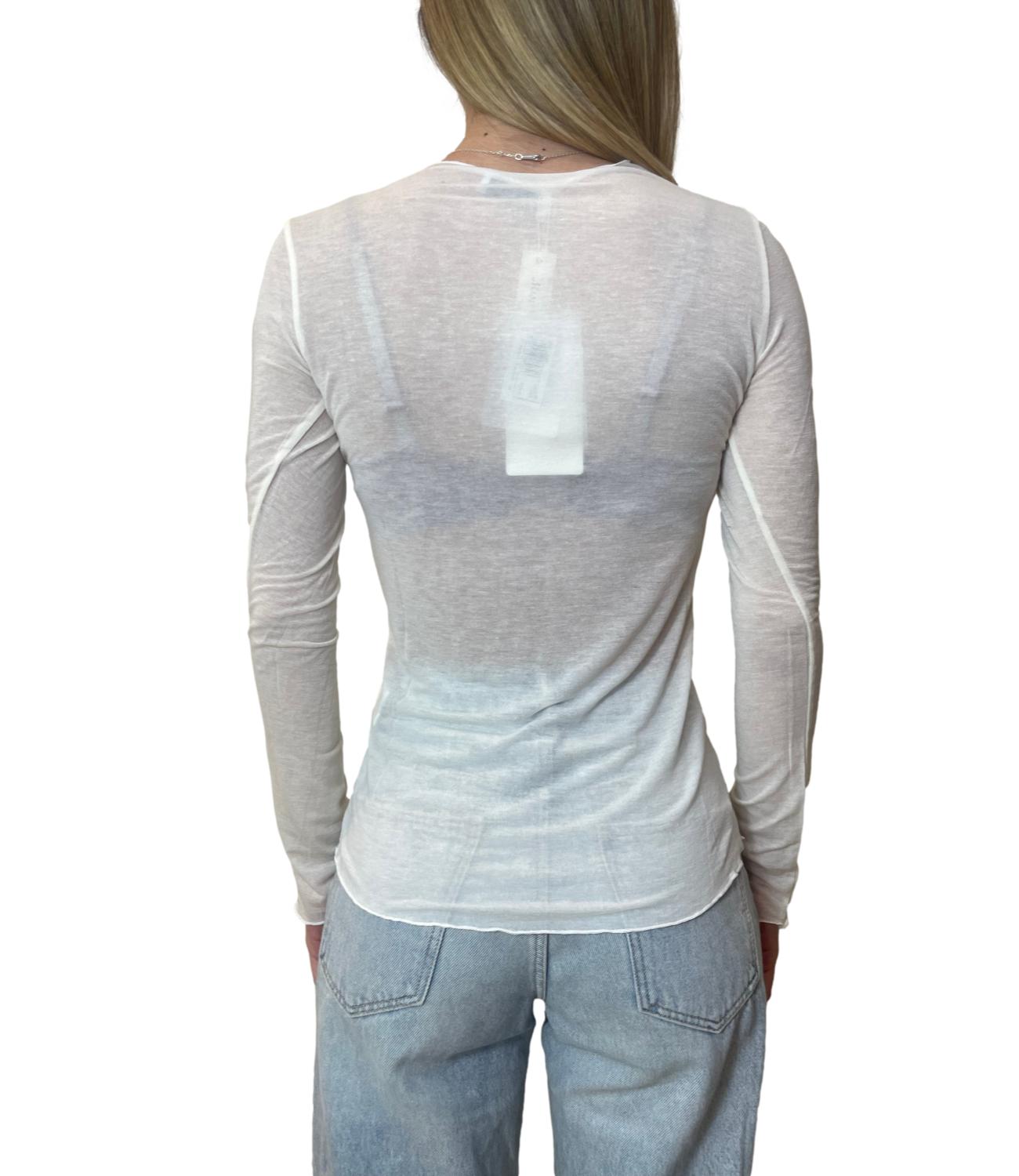 Motel Maglia Girocollo Panna Donna