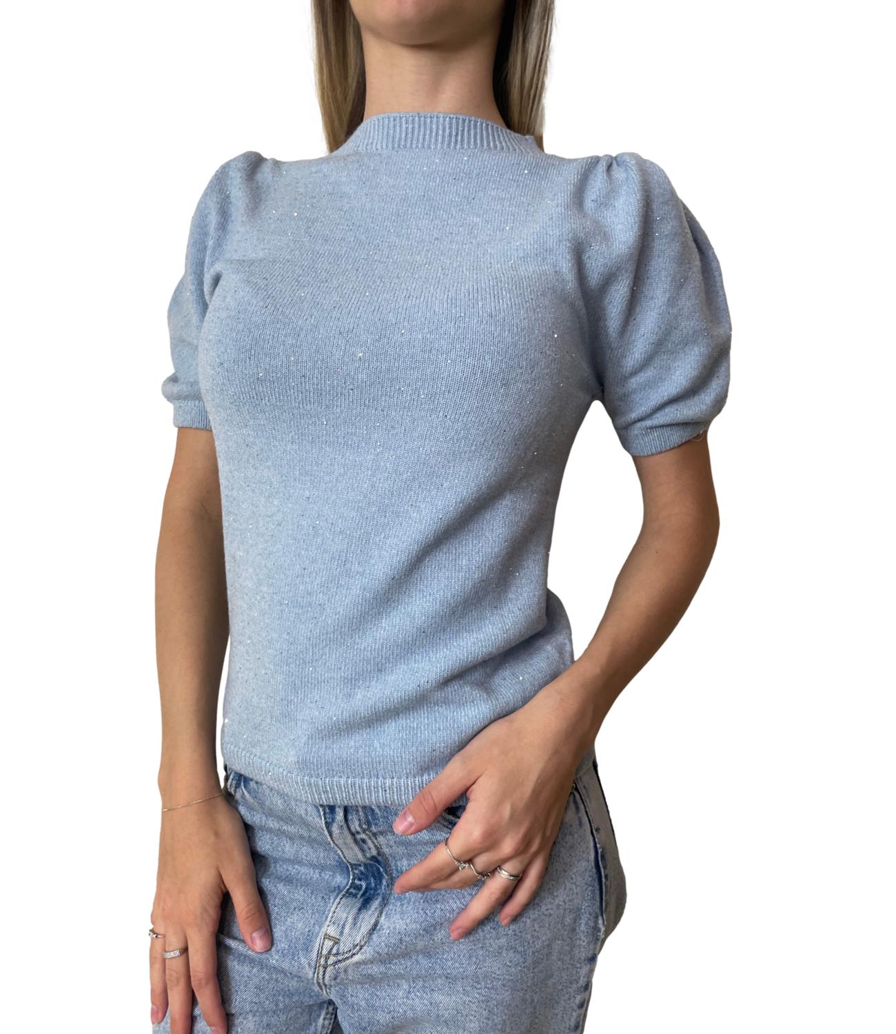 Motel Maglia Celeste Donna
