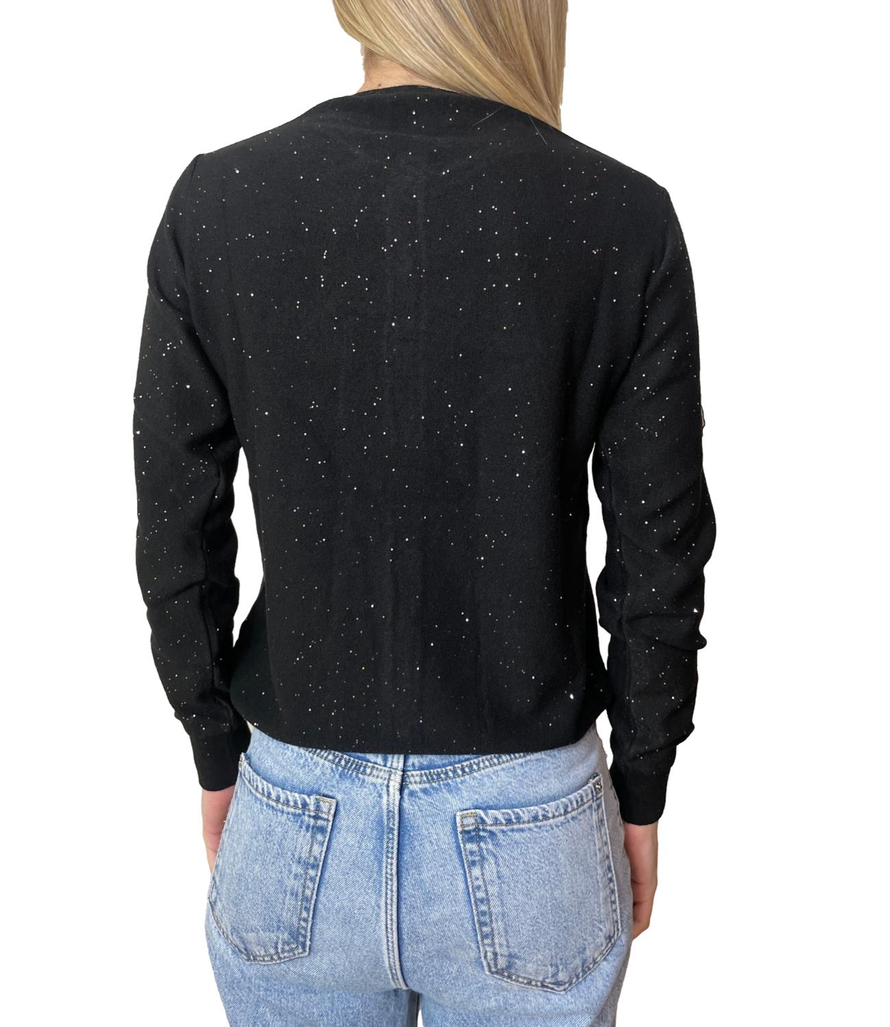 Motel Maglia Cardigan Nero Donna