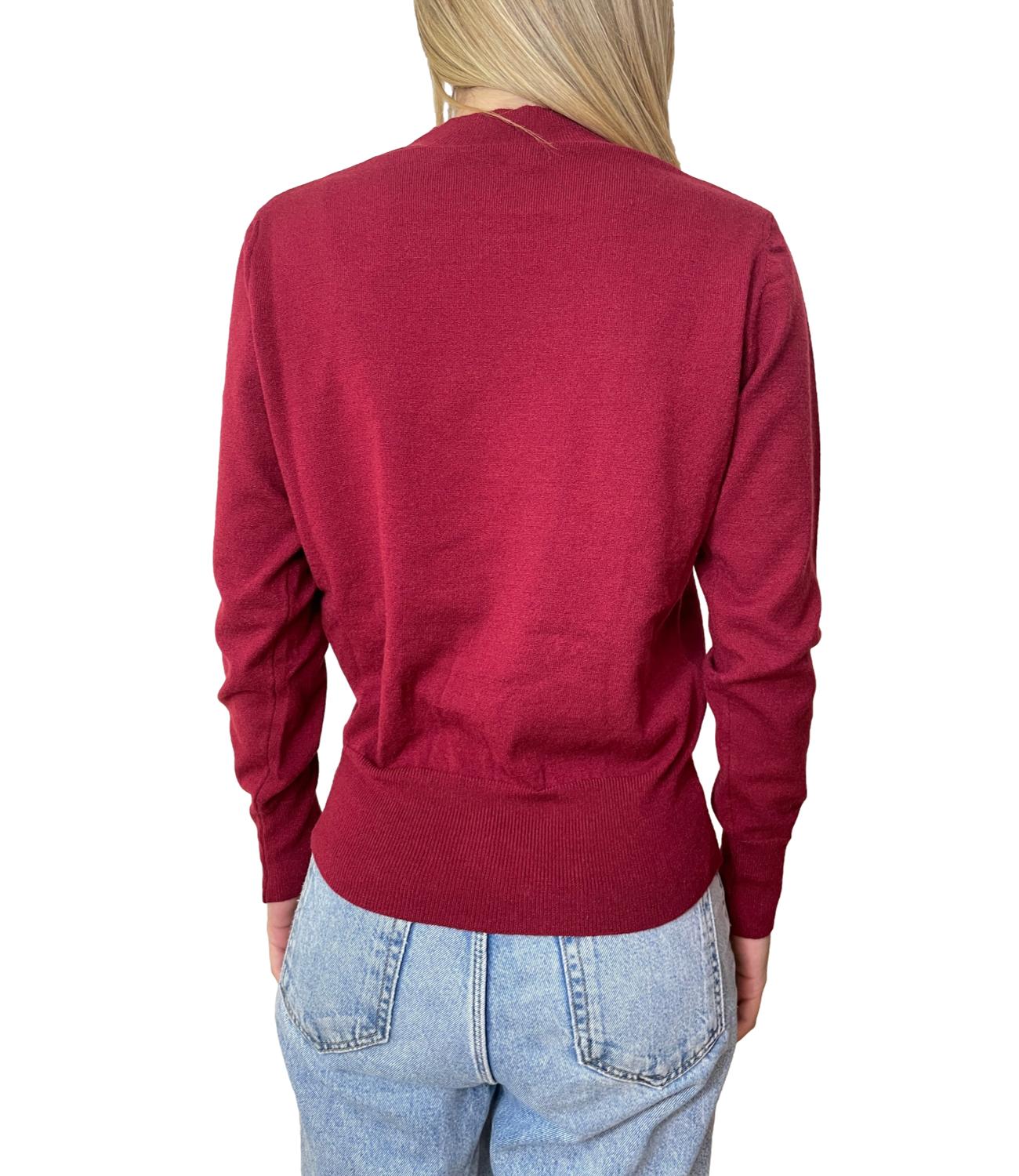 Motel Maglia Cut-out Bordeaux Donna