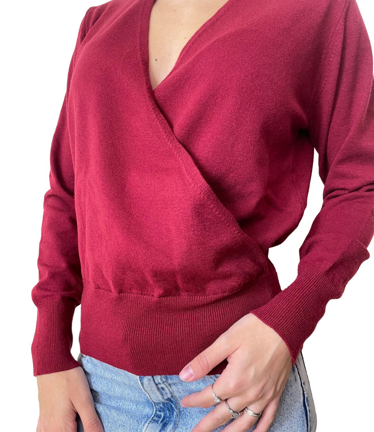 Motel Maglia Cut-out Bordeaux Donna
