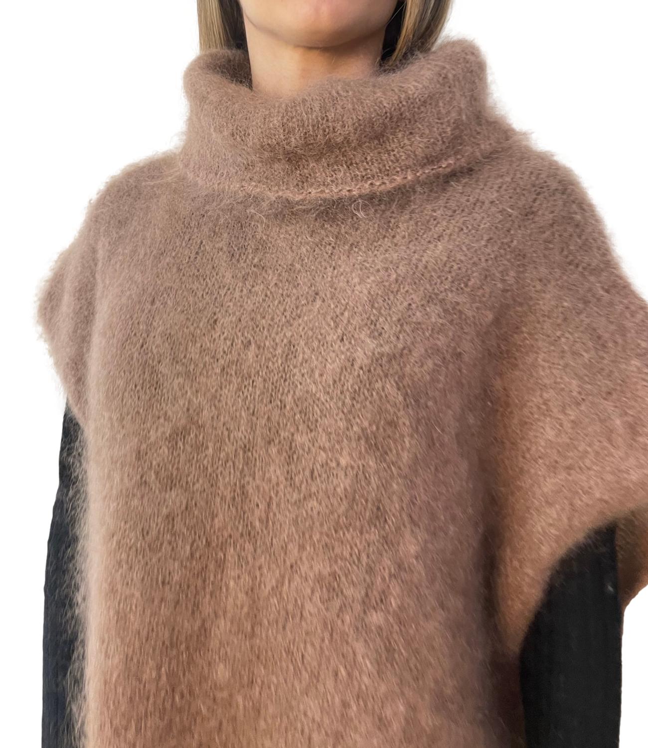 Studio It Gilet Over Cammello Donna