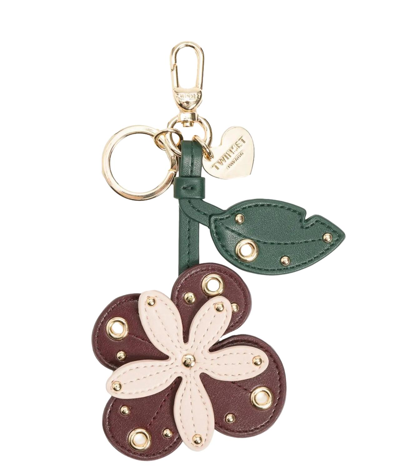 Twinset Portachiavi "Flowers Around" Bic.Purple Eden/Rosa Parisienne Donna