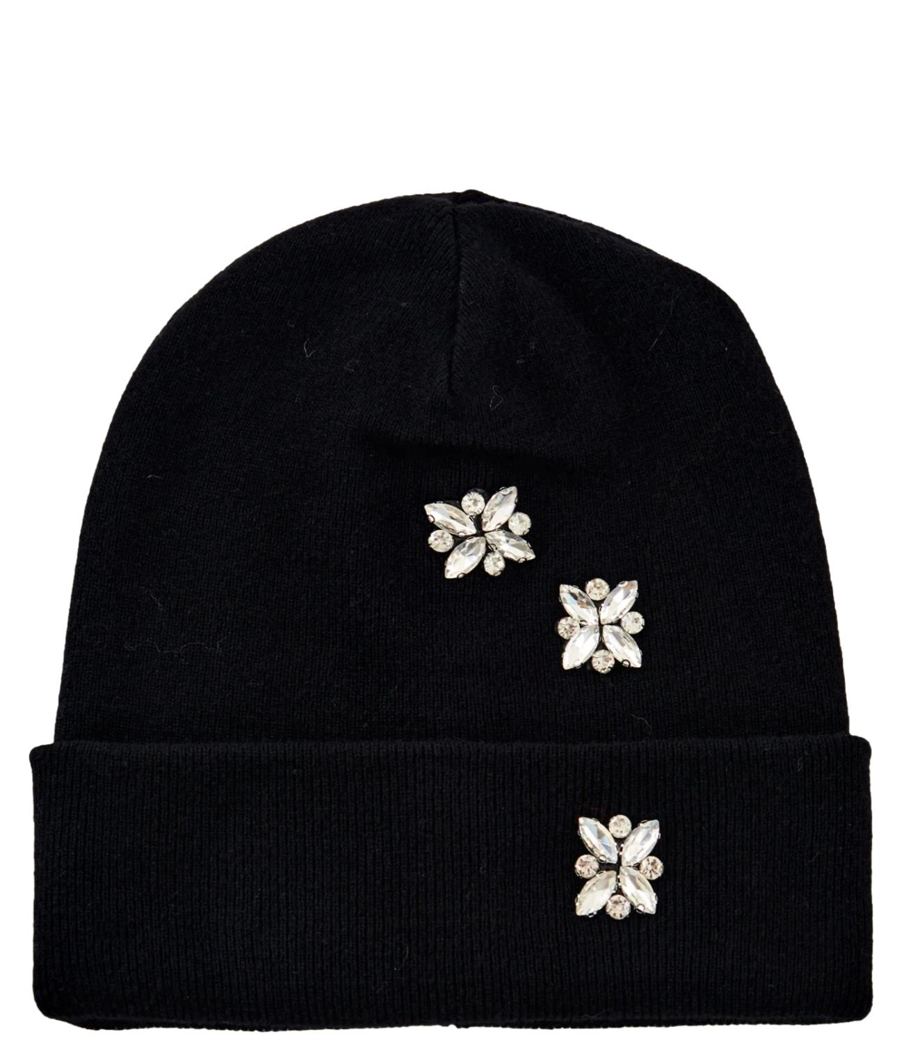 Vicolo Cappello Strass Nero Donna